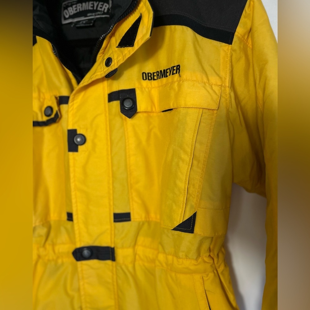 Obermeyer Cherokee Yellow Ski Jacket/Coat size juniors 14 - Picture 4 of 9
